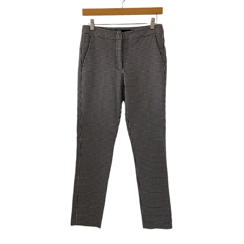 Zara Women’s Checkered Black and White Trousers